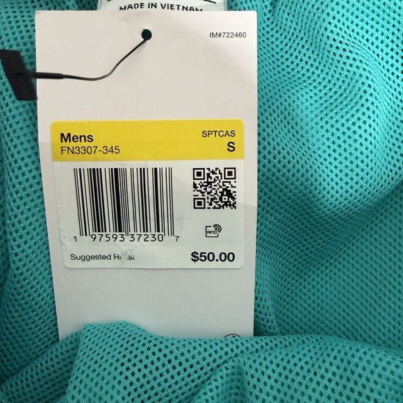 Nike Men's Club Woven Flow Shorts Teal Lined Drawstring Size Small NEW W/ TAGS! - Picture 11 of 12